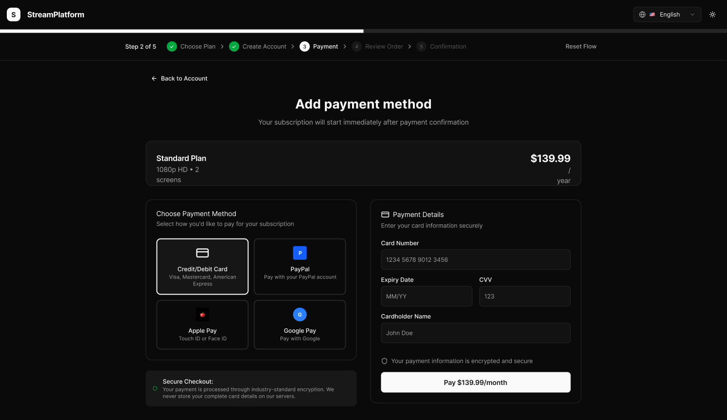 2 Payment English Dark